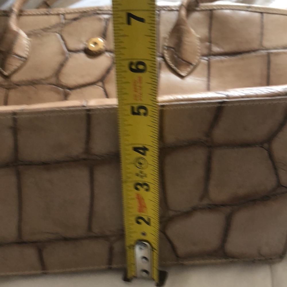 Dooney & Bourke Tan Croc-Embossed Tote - Picture 11 of 11
